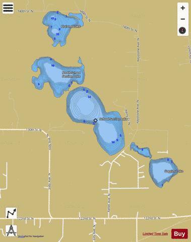 South School Section depth contour Map - i-Boating App