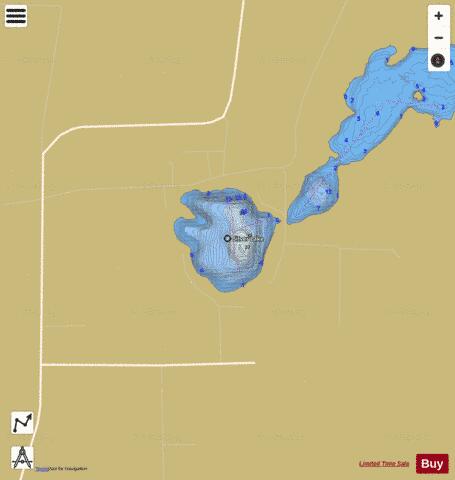 Silver depth contour Map - i-Boating App