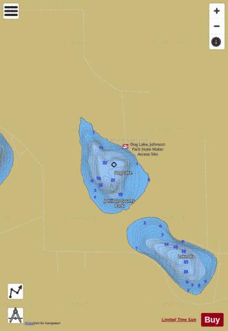 Dog depth contour Map - i-Boating App