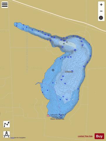 John depth contour Map - i-Boating App