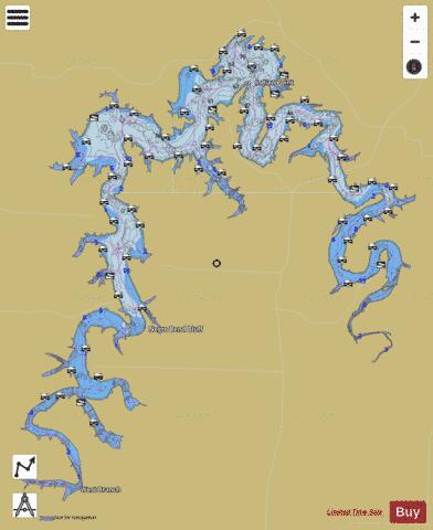 Pomme de Terre Lake depth contour Map - i-Boating App