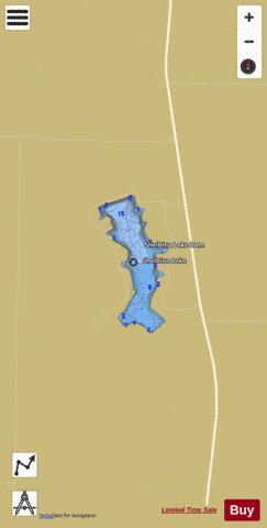 Shelbina Lake depth contour Map - i-Boating App