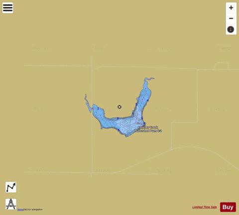 Rock House Lake depth contour Map - i-Boating App