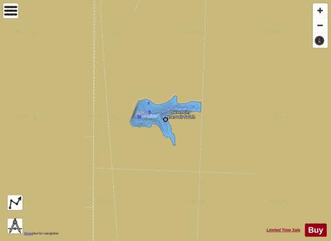Drexel Lake #2 depth contour Map - i-Boating App