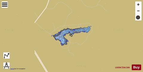 Ivy Lake (Clarko Park) depth contour Map - i-Boating App