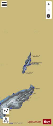 Rimrock Lake depth contour Map - i-Boating App