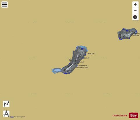 Arch Lake depth contour Map - i-Boating App