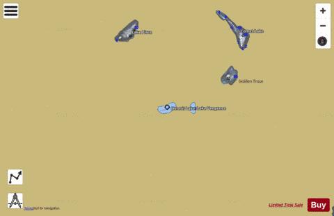 Hermit Lake depth contour Map - i-Boating App