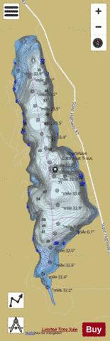 Lake Inez depth contour Map - i-Boating App