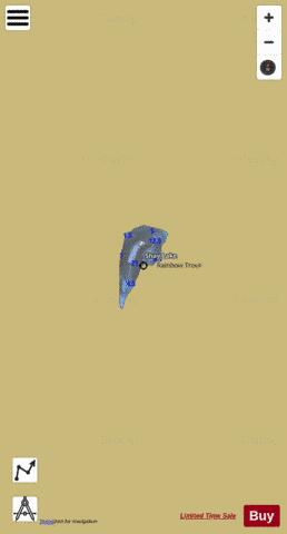 Shay Lake depth contour Map - i-Boating App