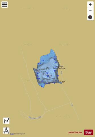 Upper Whitefish Lake depth contour Map - i-Boating App