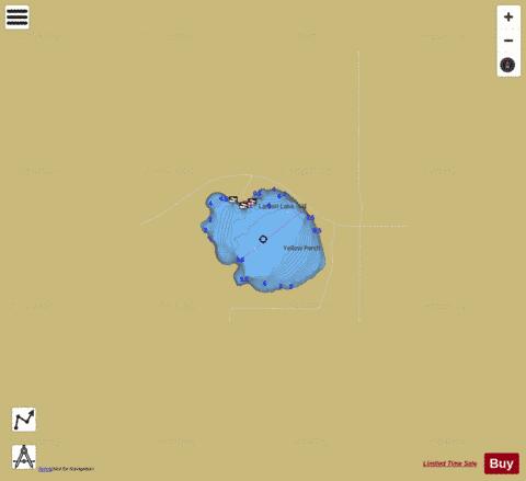 Larson Lake (Hettinger) depth contour Map - i-Boating App