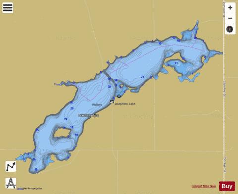 Josephine, Lake depth contour Map - i-Boating App