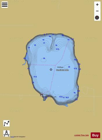 Buffalo Lake (Sargent) depth contour Map - i-Boating App