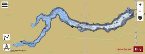 Matejcek Dam depth contour Map - i-Boating App