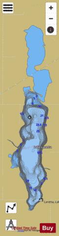 Laretta, Lake depth contour Map - i-Boating App
