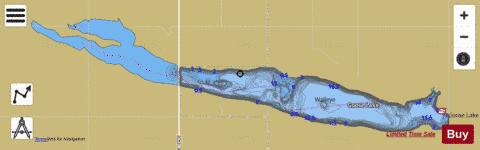 Goose Lake  (Wells) depth contour Map - i-Boating App