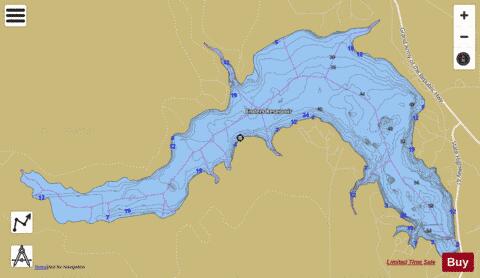 Enders Reservoir depth contour Map - i-Boating App