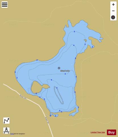 Island Lake depth contour Map - i-Boating App