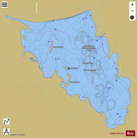 Lake Maloney depth contour Map - i-Boating App