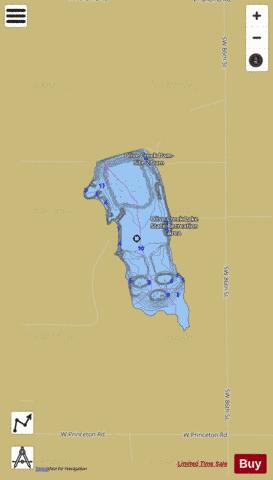 Olive Creek Lake depth contour Map - i-Boating App