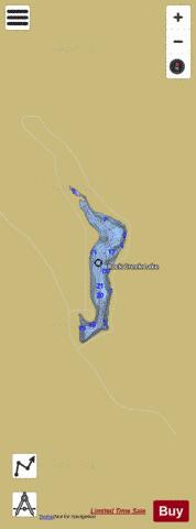 Rock Creek Lake depth contour Map - i-Boating App