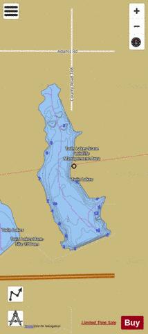 Twin Lakes WMA (East) depth contour Map - i-Boating App