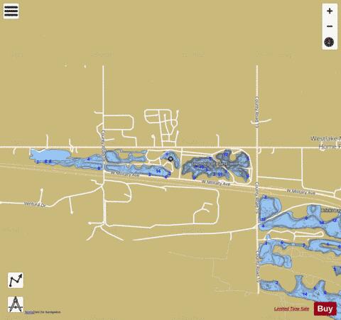 Fremont Lake 3 depth contour Map - i-Boating App