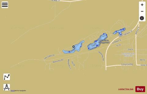 Louisville 3 depth contour Map - i-Boating App