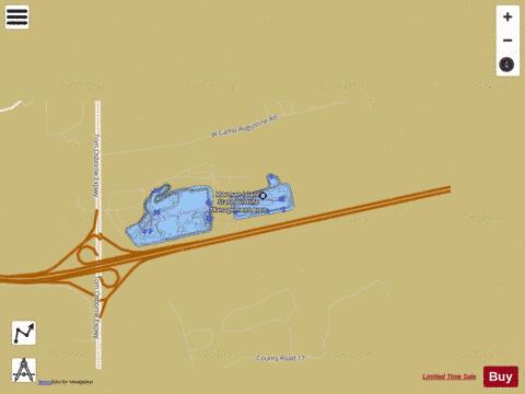 Mormon Island Middle depth contour Map - i-Boating App