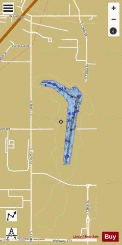 Prairie Queen Recreation Area depth contour Map - i-Boating App