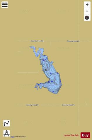 Swan Creek 5A depth contour Map - i-Boating App