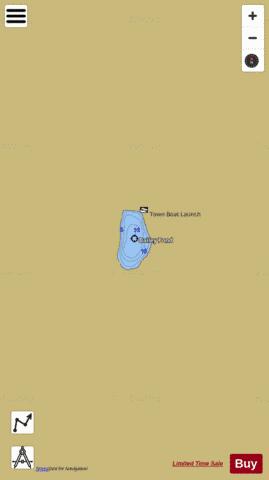 Bailey Pond depth contour Map - i-Boating App