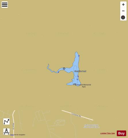 Cheshire Pond depth contour Map - i-Boating App