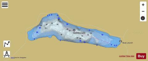 Christine Lake depth contour Map - i-Boating App