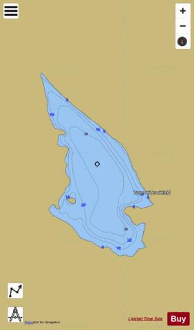Kingswood Lake depth contour Map - i-Boating App