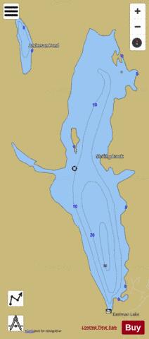 Eastman Pond depth contour Map - i-Boating App