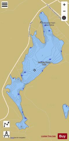 Franklin Pierce Lake depth contour Map - i-Boating App