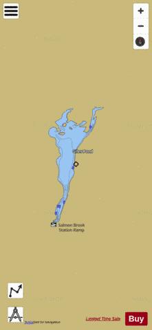Giles Pond depth contour Map - i-Boating App
