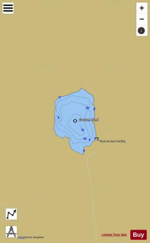 Gorham Pond depth contour Map - i-Boating App