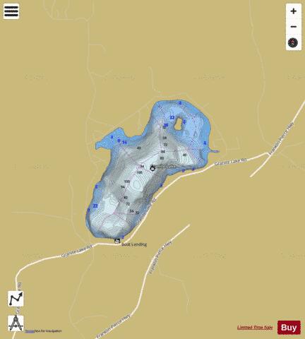 Granite Lake depth contour Map - i-Boating App