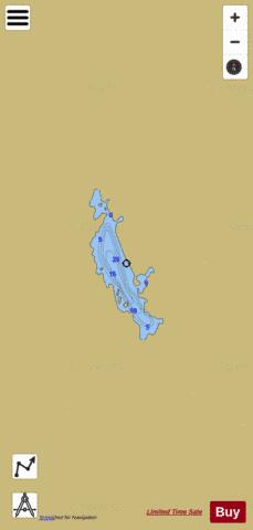 Kilburn Pond depth contour Map - i-Boating App