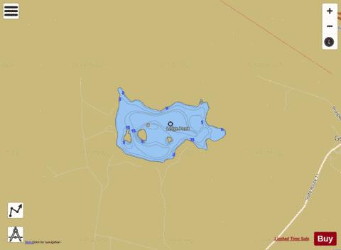 Ledge Pond depth contour Map - i-Boating App