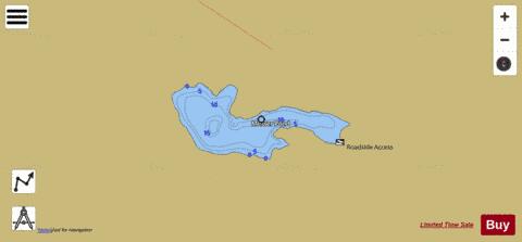 Messer Pond depth contour Map - i-Boating App