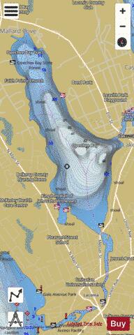 Opechee Bay depth contour Map - i-Boating App