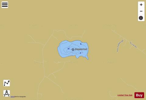 Sargents Pond depth contour Map - i-Boating App