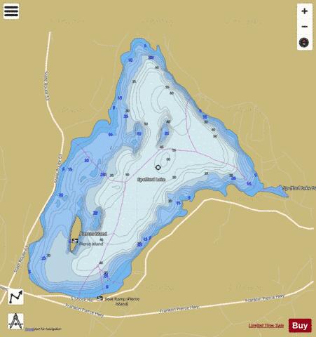 Spofford Lake depth contour Map - i-Boating App