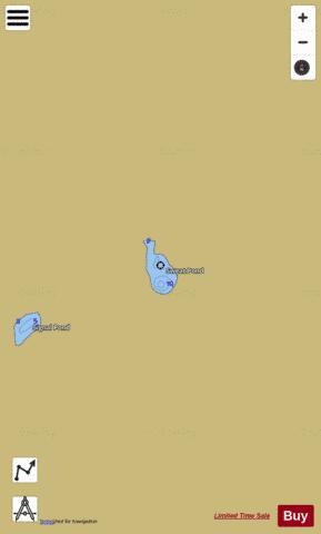 Sweat Pond depth contour Map - i-Boating App