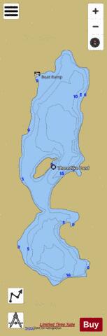 Thorndike Pond depth contour Map - i-Boating App