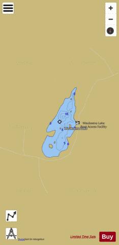 Waukeena Lake depth contour Map - i-Boating App